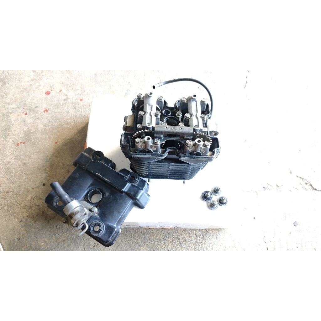 BLOK HEAD BLOK KOP CYLINDER HEAD SUZUKI SATRIA FU 150 FACELIFT 2013 PULLSETT MULUS ORIGINAL COPOTAN