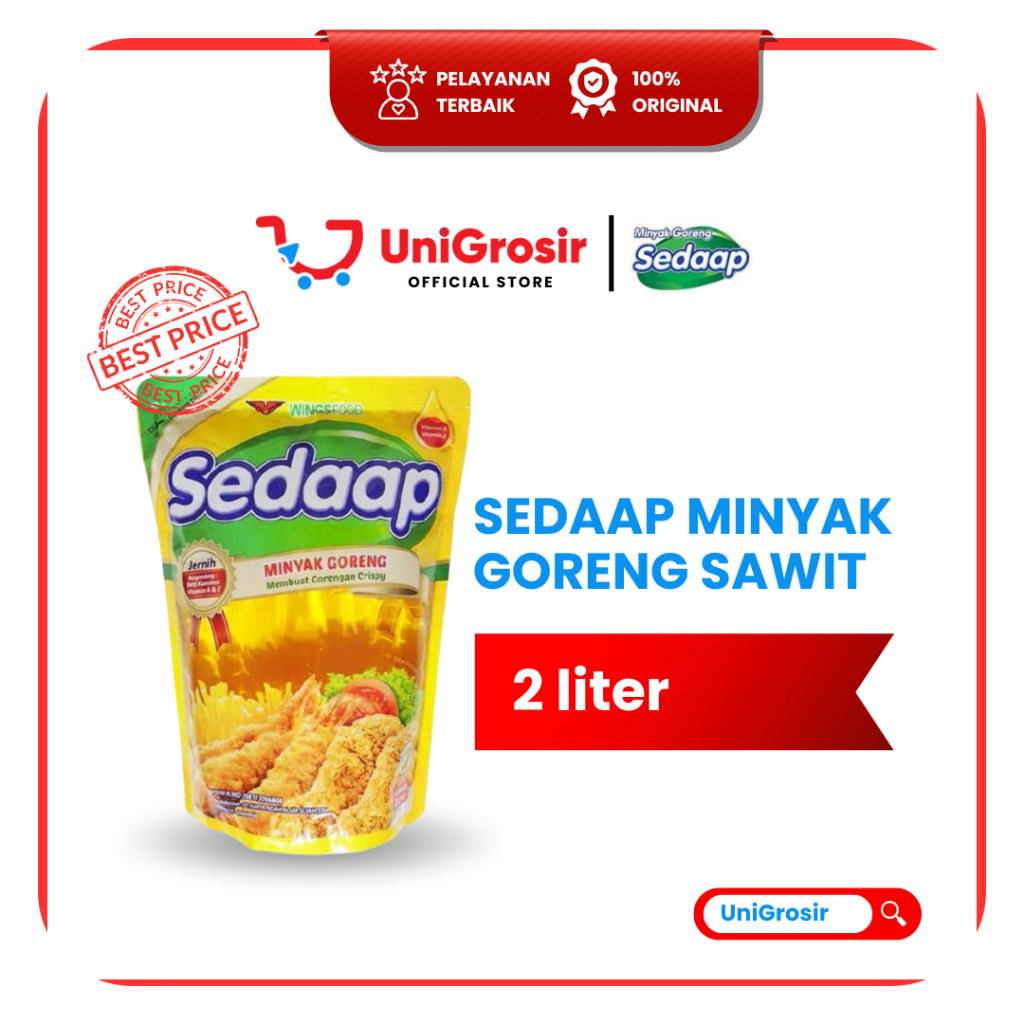 [UniGrosir] SEDAAP MINYAK GORENG SAWIT ~ 2 Liter