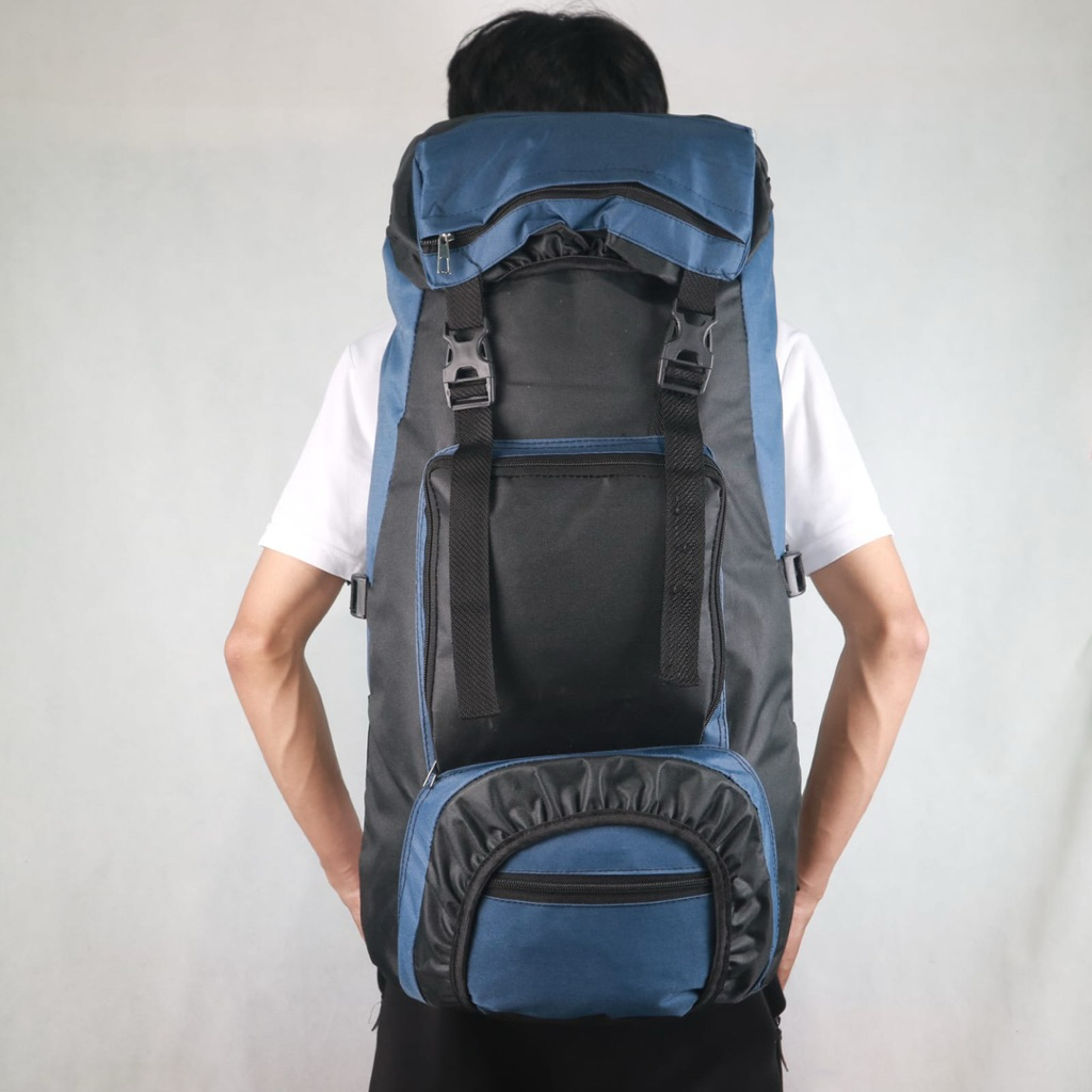 Tas Gunung Carrier Outdoor 45L Original Lokal – Backpack Hiking Camping Traveling Kapasitas Besar Ba
