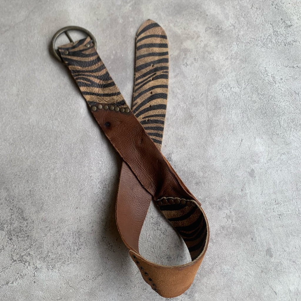 Vintage Zebras Belt
