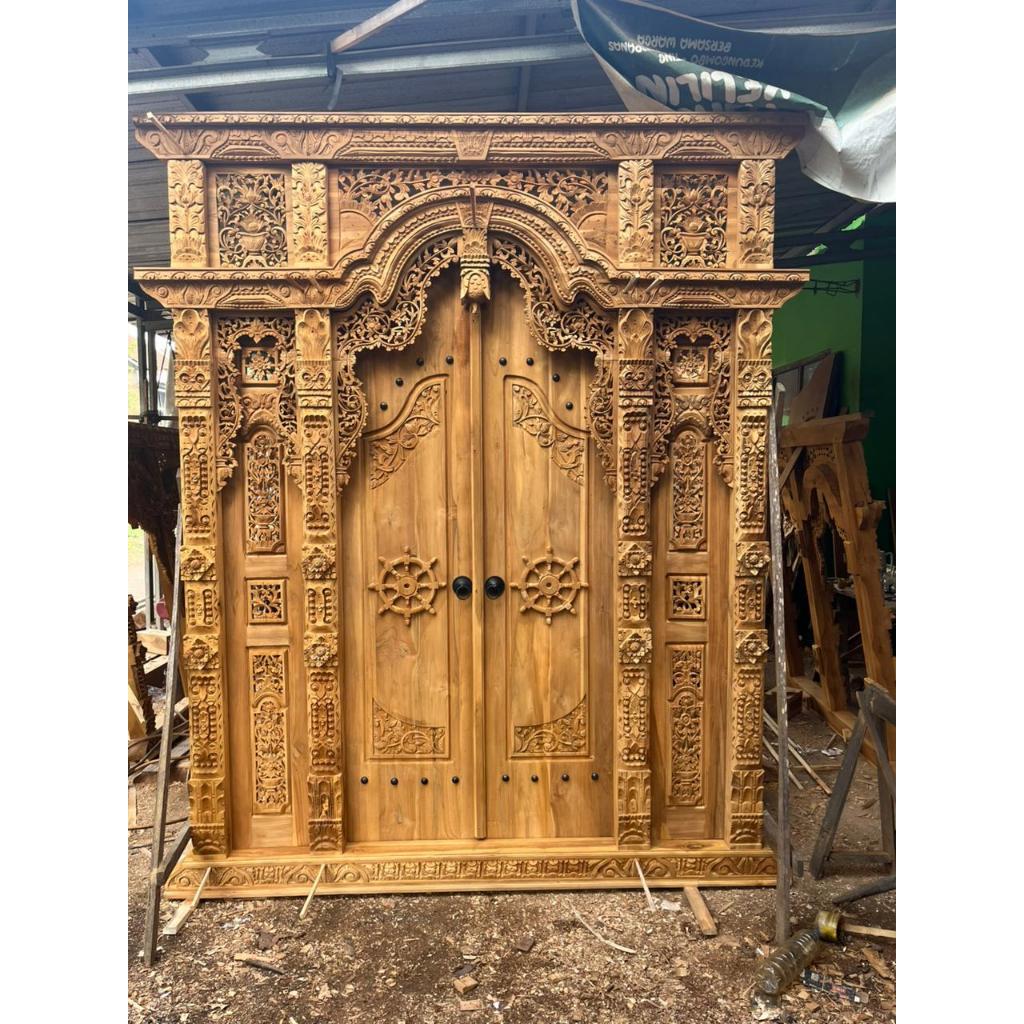 Pintu Gebyok Ukir Jati Jepara Furniture | Pintu Ukir Jepara | Kayu Jati Asli
