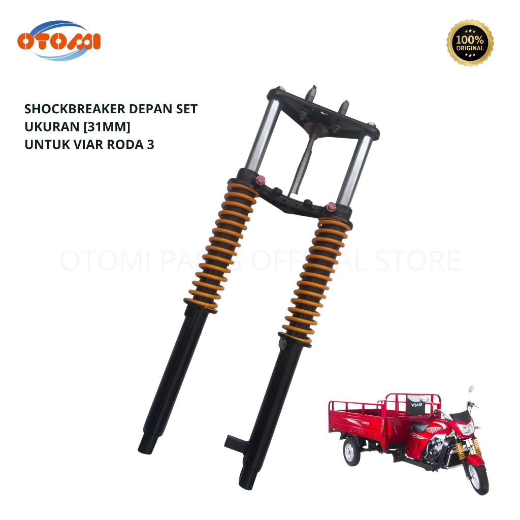 OTOMI PART - Shockbreaker Set Depan / Front Absorber Set [31MM] Viar roda 3
