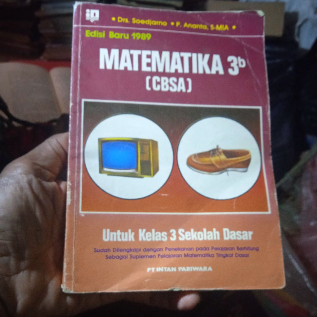 buku Matematika 3b cbsa untuk kelas 3 SD, buku original jadul