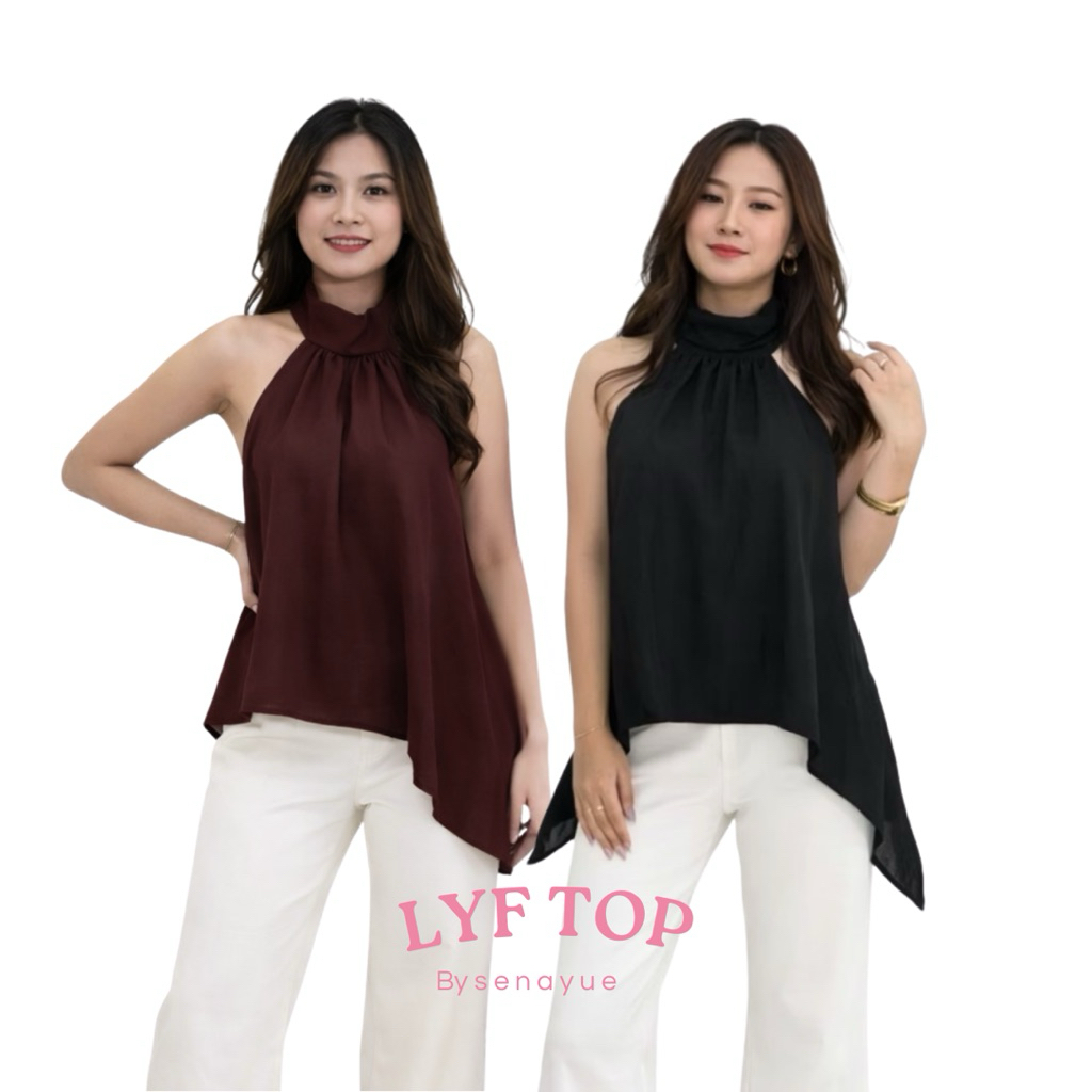 LYF Top by senayue | top halter | top halter neck | atasan wanita | top wanita | atasan jumbo