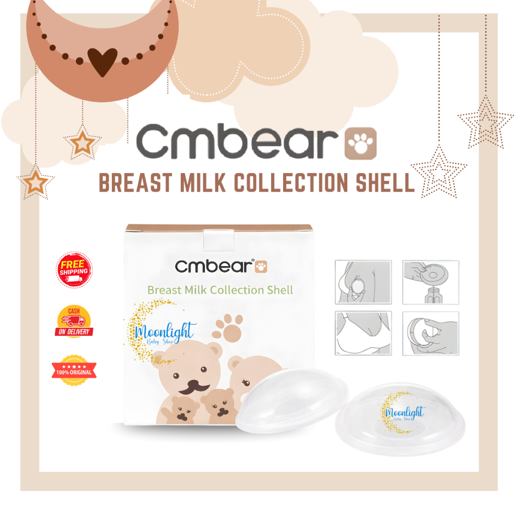 Penampung Asi Cmbear 1Box Isi 2Pcs / Breast Pad Silicone / Breast Shell