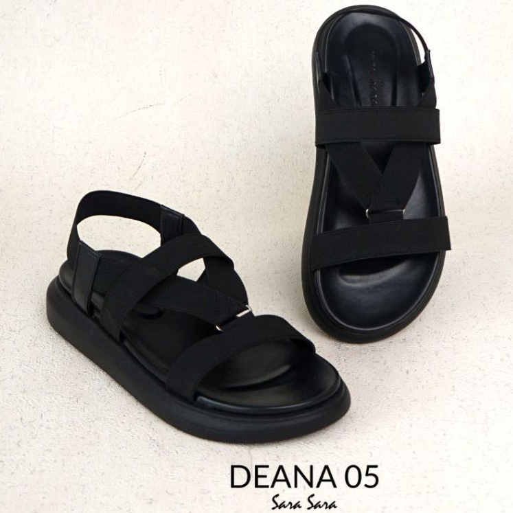 Sara Sara Deana05 sepatu sandal kasul wanita karet spatu sendal sporty