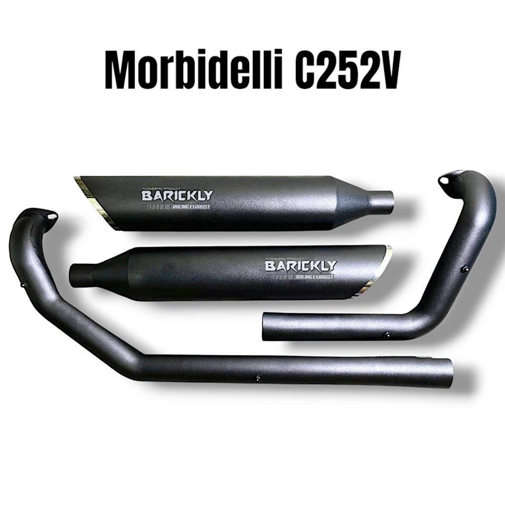 Knalpot Custom Morbidelli C252V 252 Kanan Kiri Original Barickly Racing Exhaust Fullsystem PNP Morbi