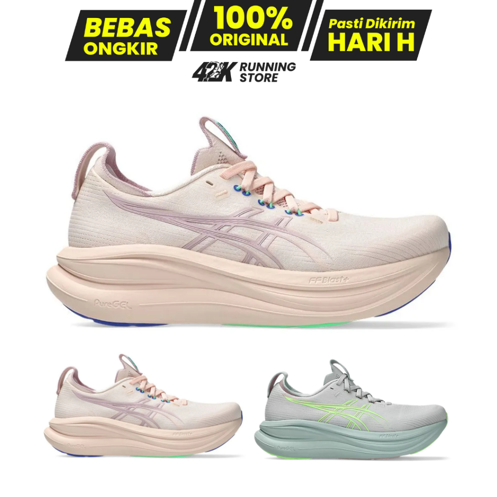 Sepatu Lari ASICS Gel-Nimbus 28 Woman Original