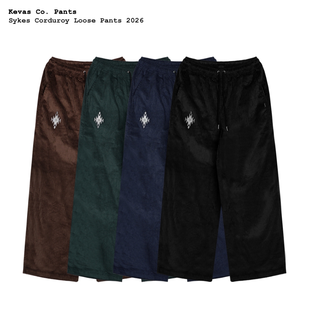 Kevas Sykes Corduroy Loose Pants