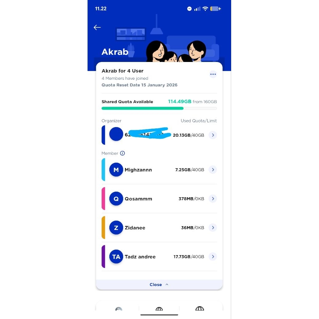 Kartu XL akrab xxl diskon 70%