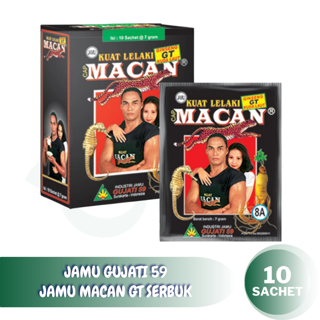 GUJATI MACAN GT JAMU SERBUK ISI 10 SACHET