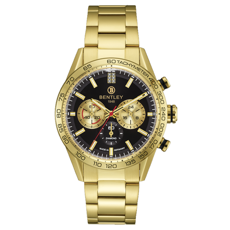 Jam Tangan Pria Diamond BENTLEY Thunder BL2520-102MKBI