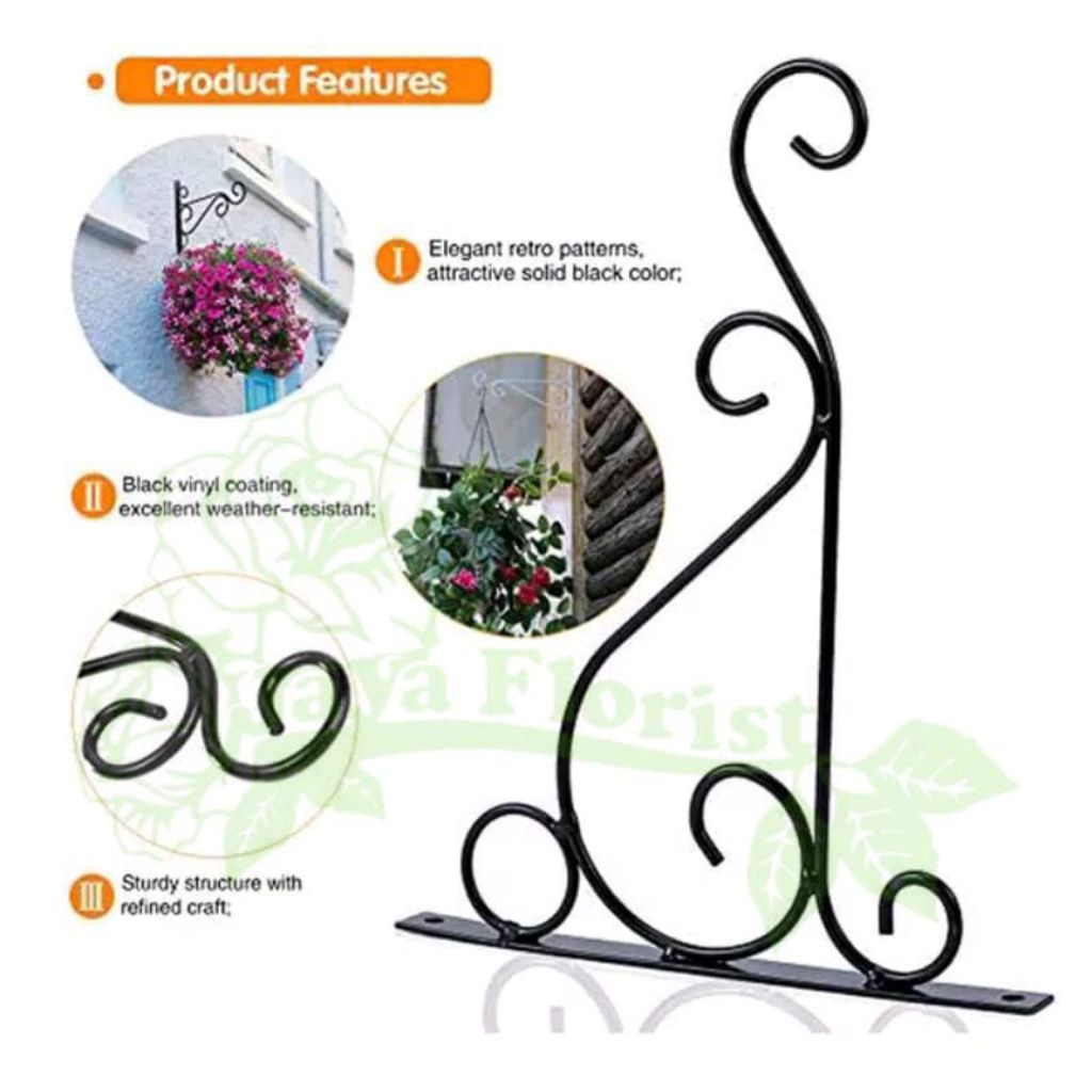 SAS RAK POT BUNGA GANTUNG STANDING POT DINDING POT BUNGA BESI GANTUNGAN RAK POT BUNGA