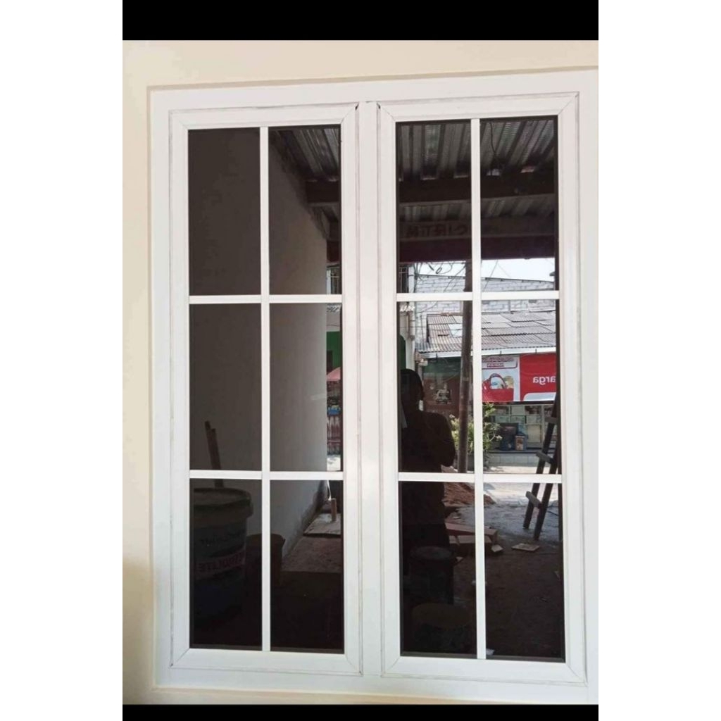 KUSEN JENDELA ALUMINIUM 4INC ORNAMEN UKURAN T 150X120CM