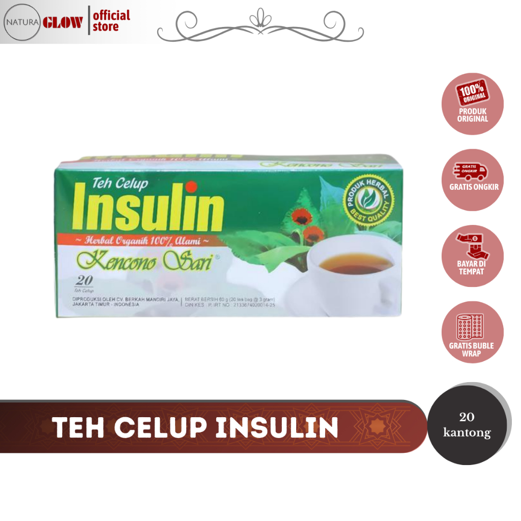 Teh Celup Insulin Kencono Sari Herbal Tea - Teh Celup Insulin Kencono Sari