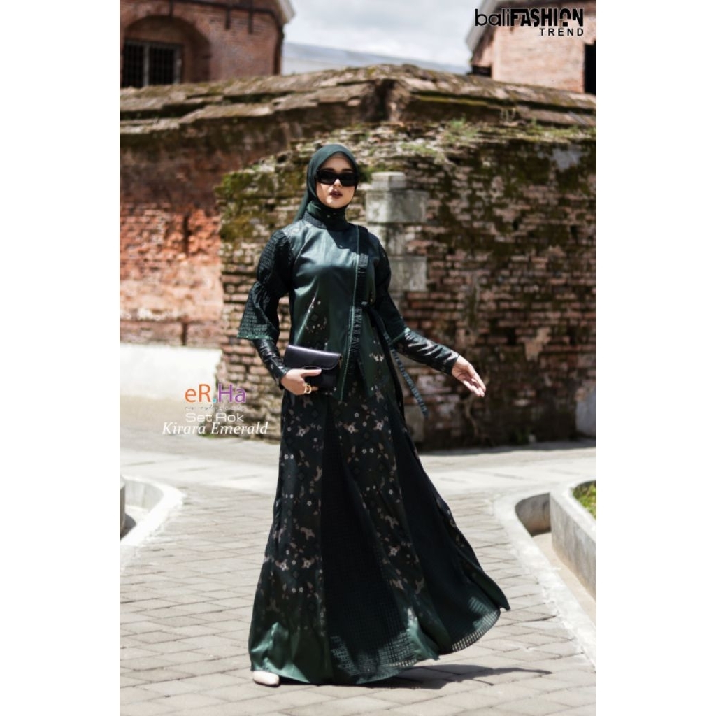 [ER.HA SYARI] GAMIS SYARI TERBARU/ DRESS SET PREMIUM " SET KIRARA" By ERHA Daily