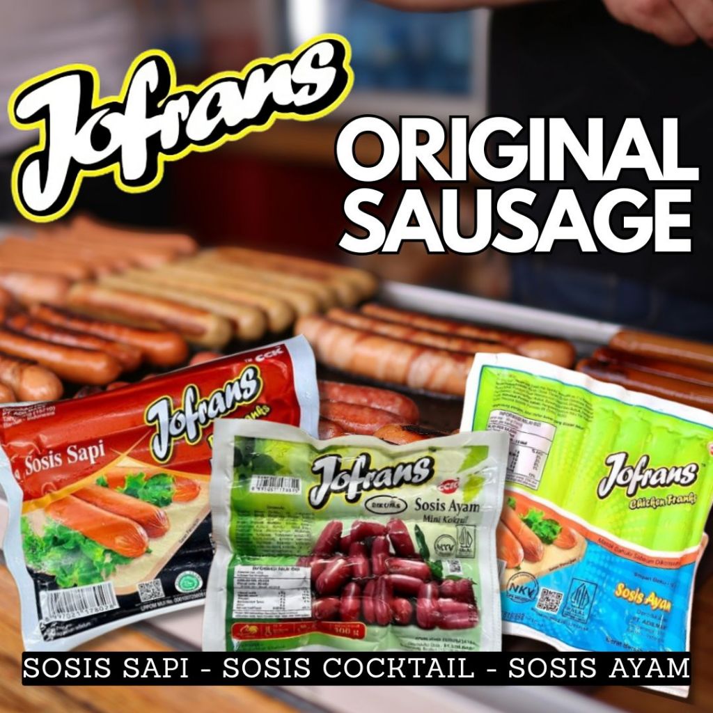 JOFRANS Sosis Sapi - Sosis Ayam - Sosis Cocktail - Kheiza Frozen