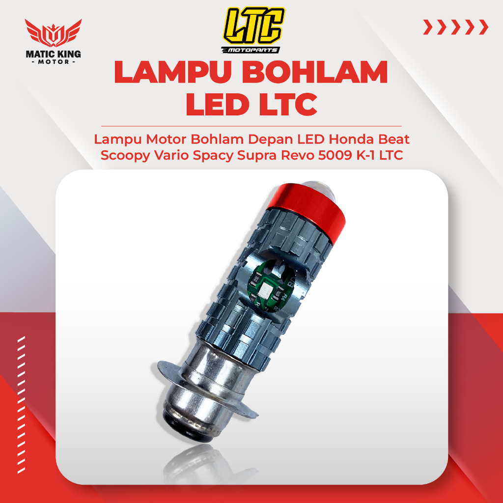 Bohlam Lampu Depan LED Motor Honda Vario Beat Scoopy Spacy Supra Revo Blade Karisma Grand Legenda Gl