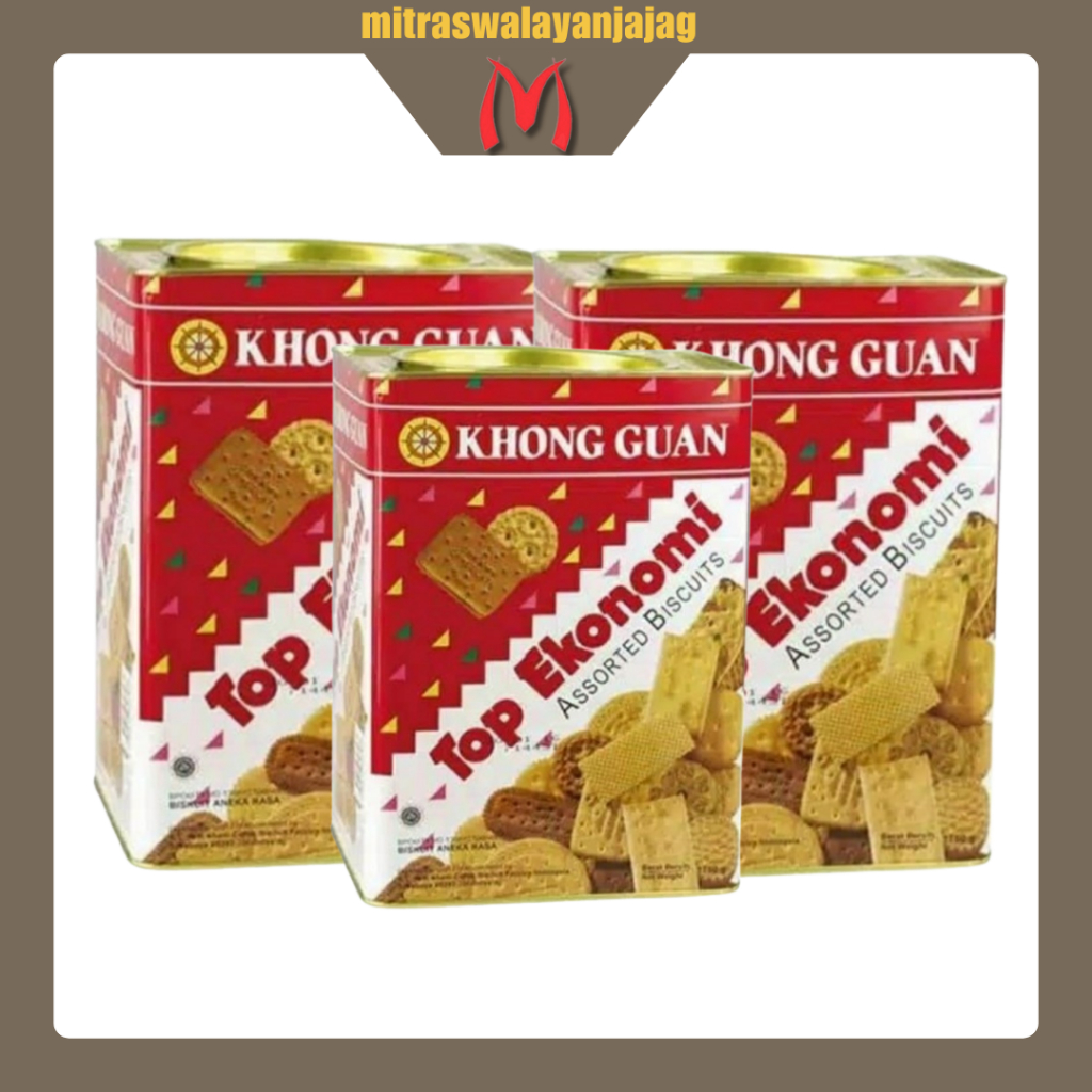 Khong Guan Top Ekonomi 1000gr/khong guan kue kaleng