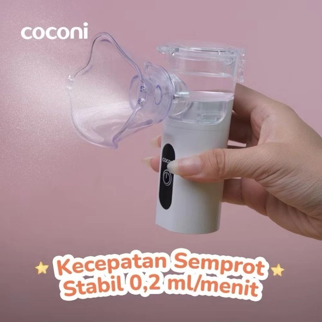 COCONI PORTABLE NEBULIZER / ALAT UAP BAYI ANAK DEWASA - BISA USB DAN BATERAI