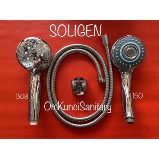 Hand Shower Soligen Hand Shower Bulat Chrome Kilap Shower Mandi Soligen Tipe 150 308