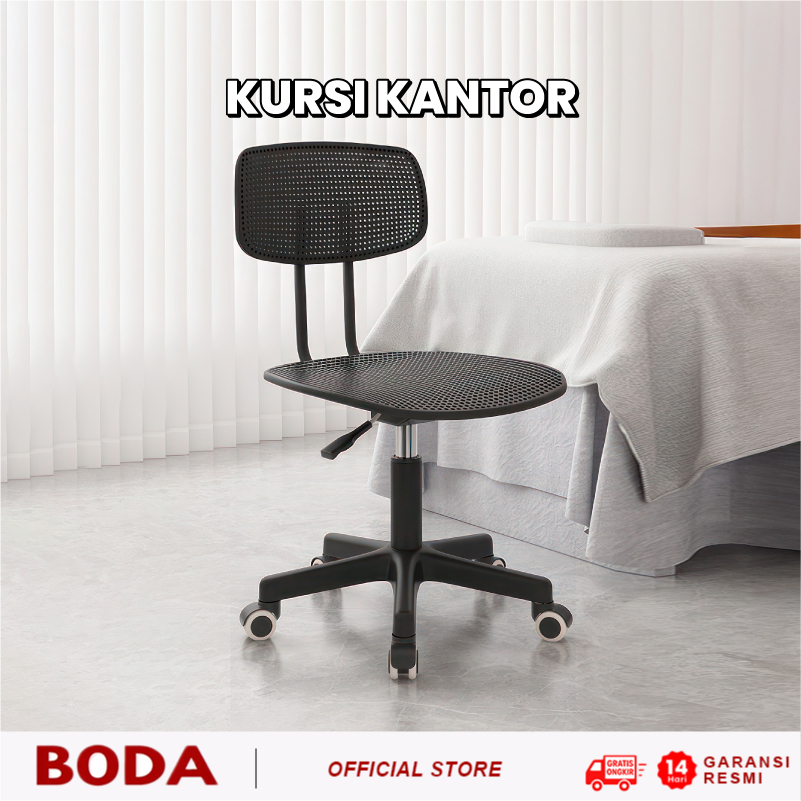 Kursi Kantor Putar Kursi Kerja Minimalis Kursi Belajar Beroda Plastik Tebal Ergonomis Dan Nyaman