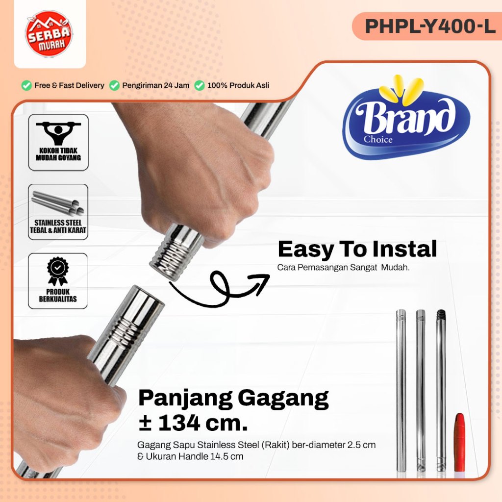 DISKON Pel Lantai Microfiber / Pel Lantai / Pel Lantai Dengan Gagang Panjang **
