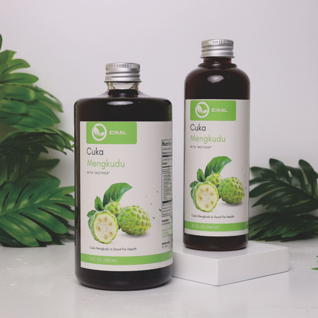 CIKAL Noni Vinegar With Mother / Cuka Mengkudu Fermentasi Murni / Sari Buah Mengkudu Asli