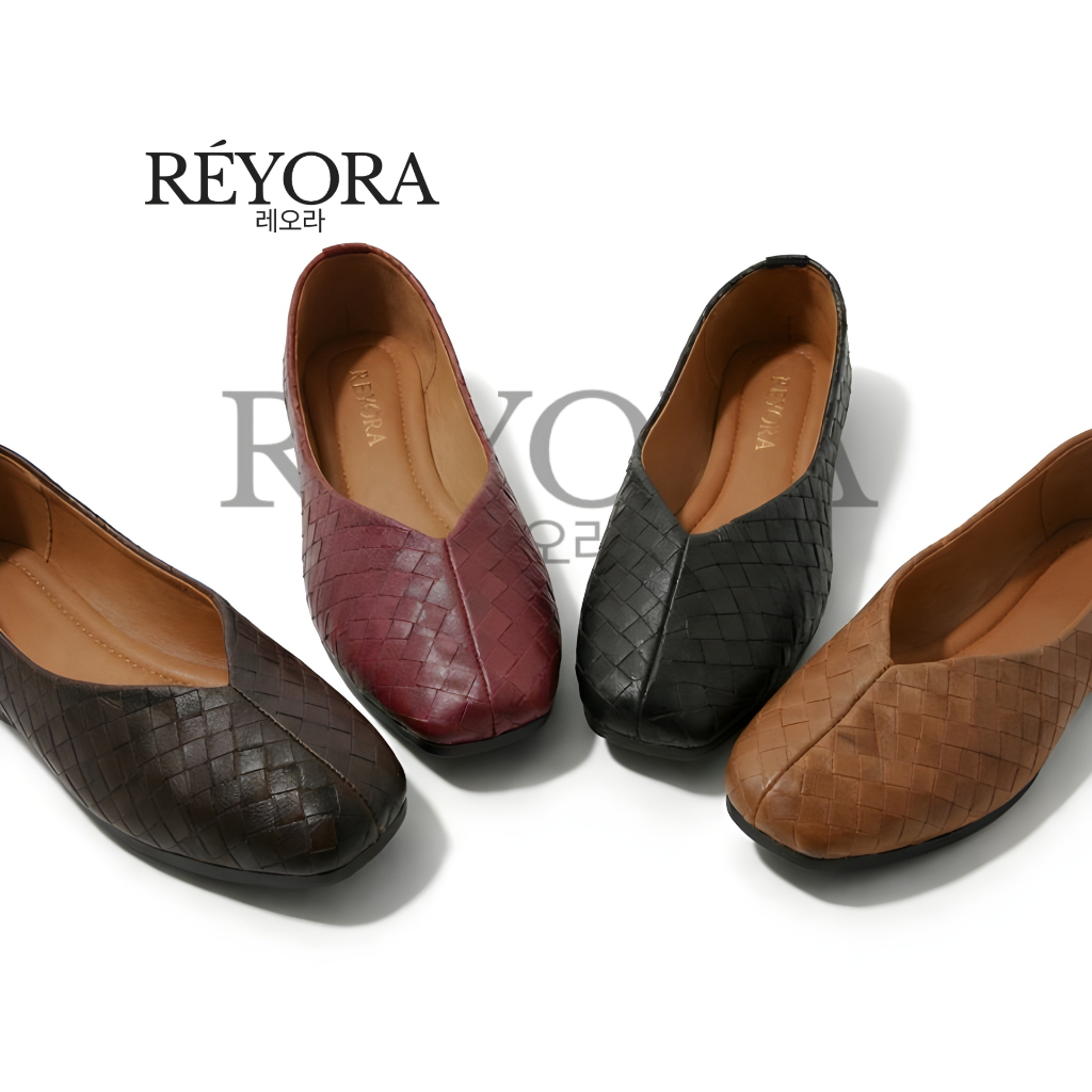 Reyora Sepatu Mules Wanita Korea Mewah Bottega SLAVINA
