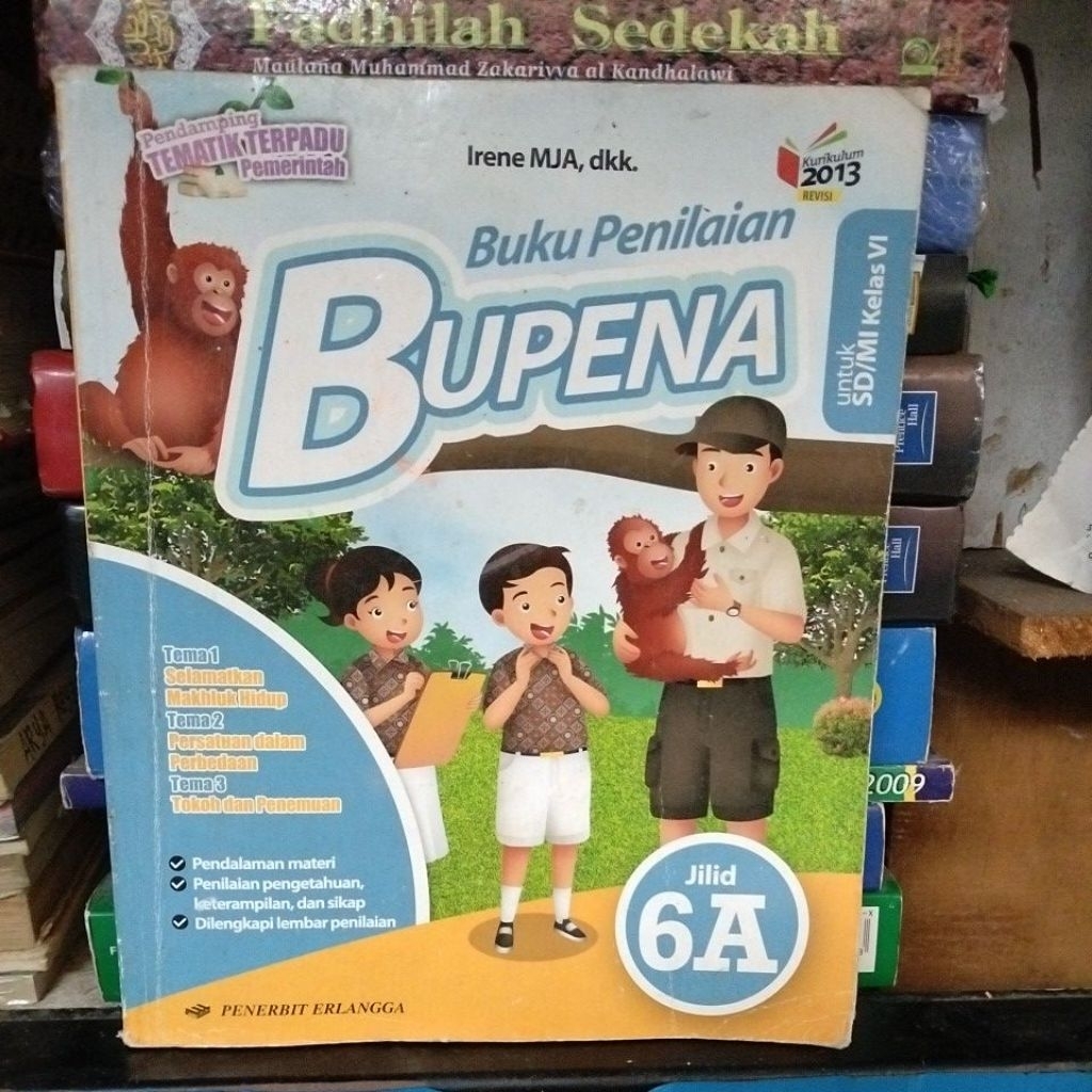 BUKU BEKAS ORIGINAL BUPENA SD KELAS VI JILID 6A TAHUN 2013
