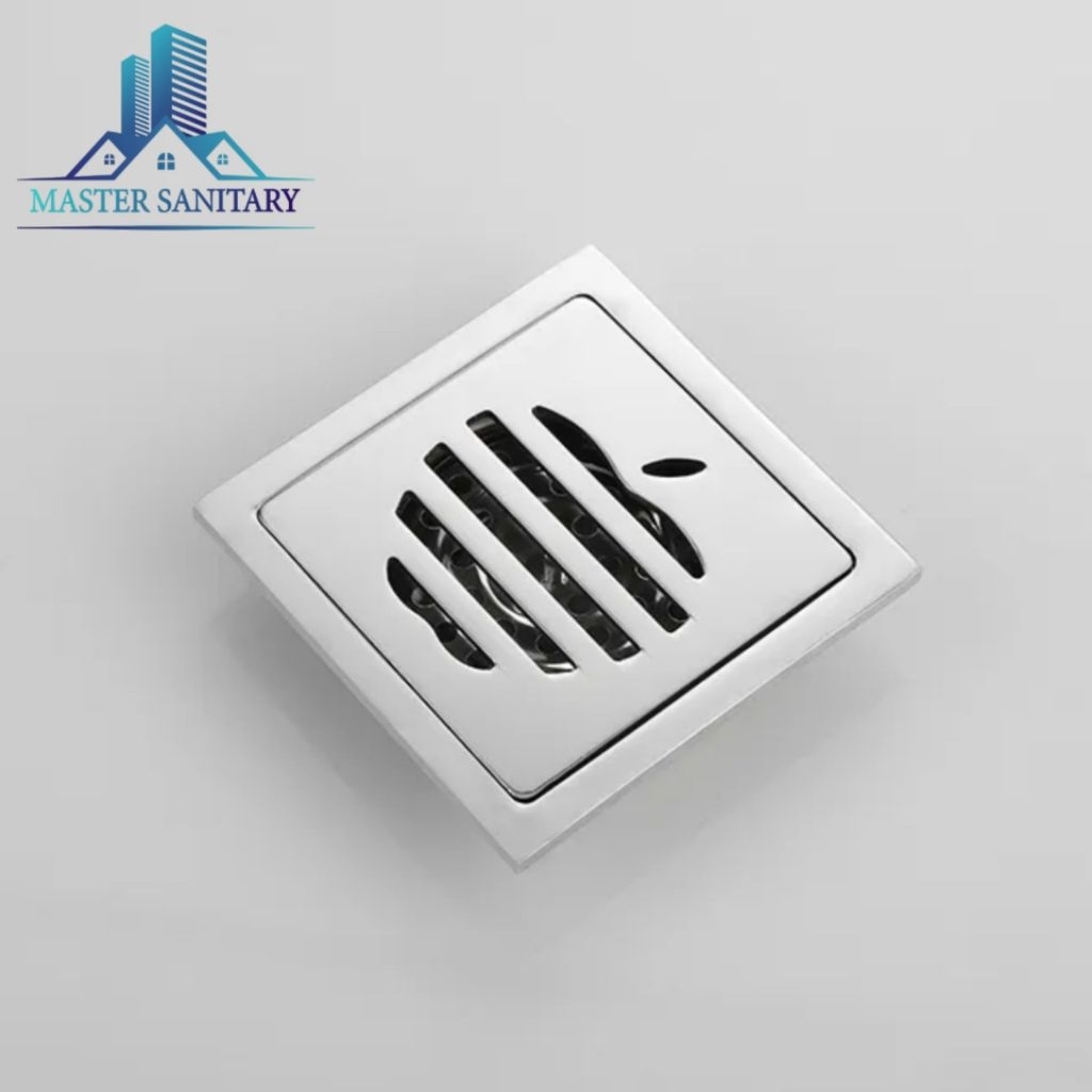 Smart Floor Drain Hitam Motif Apple Stainless Tebal /Smart floor drain Hitam Tebal Motif Apel