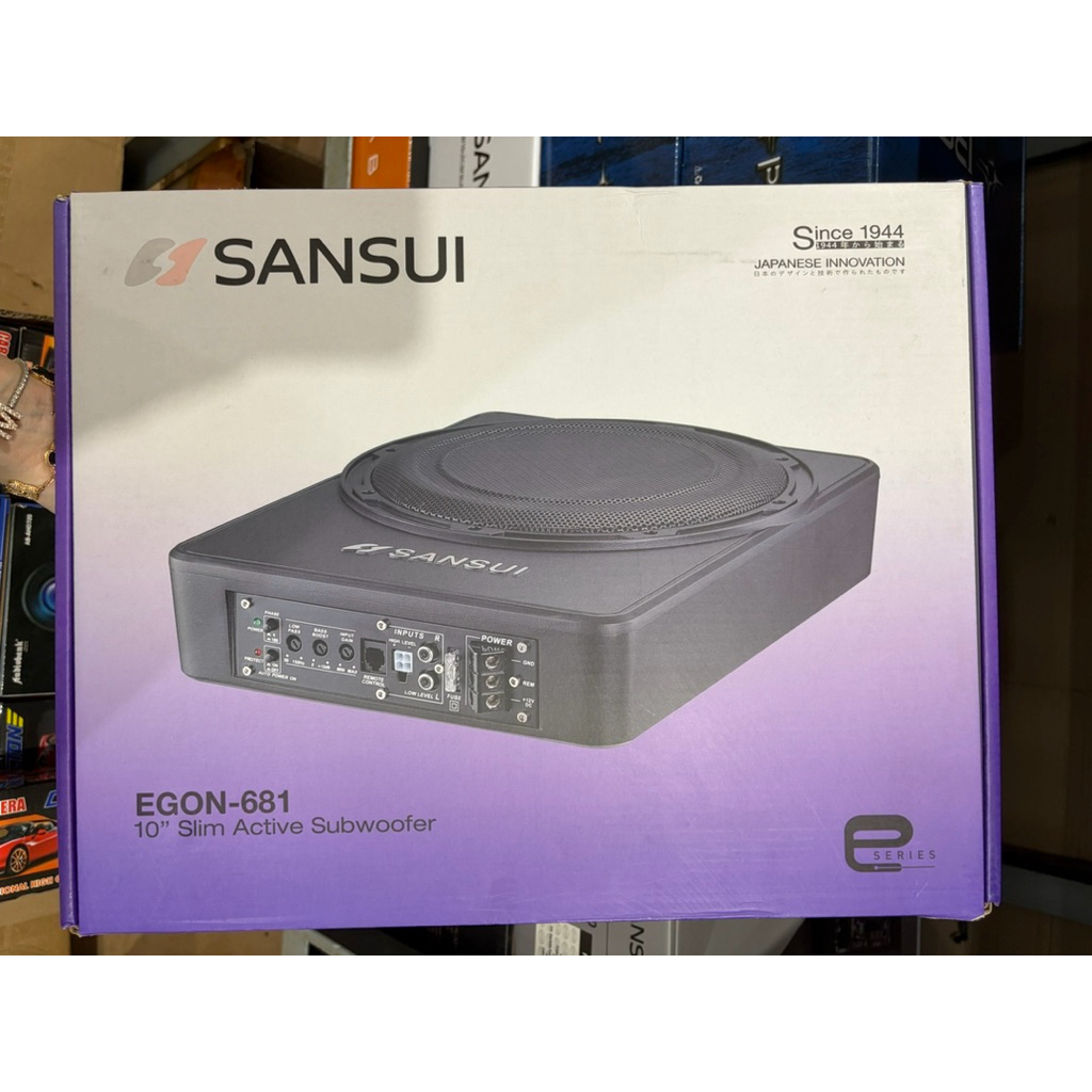 Subwoofer aktif slim Sansui 10inch basstube kolong