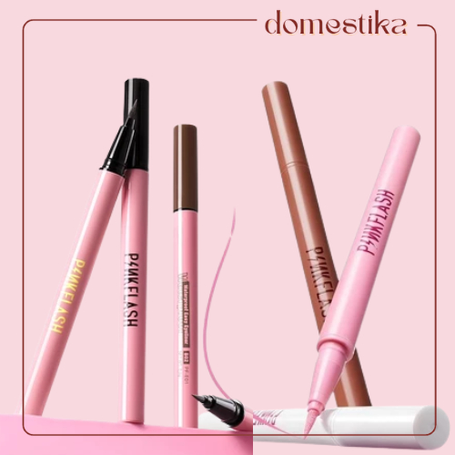 -Domestika- PF-E01 PINKFLASH Eyeliner - Putih Hitam Coklat Pink Maroon