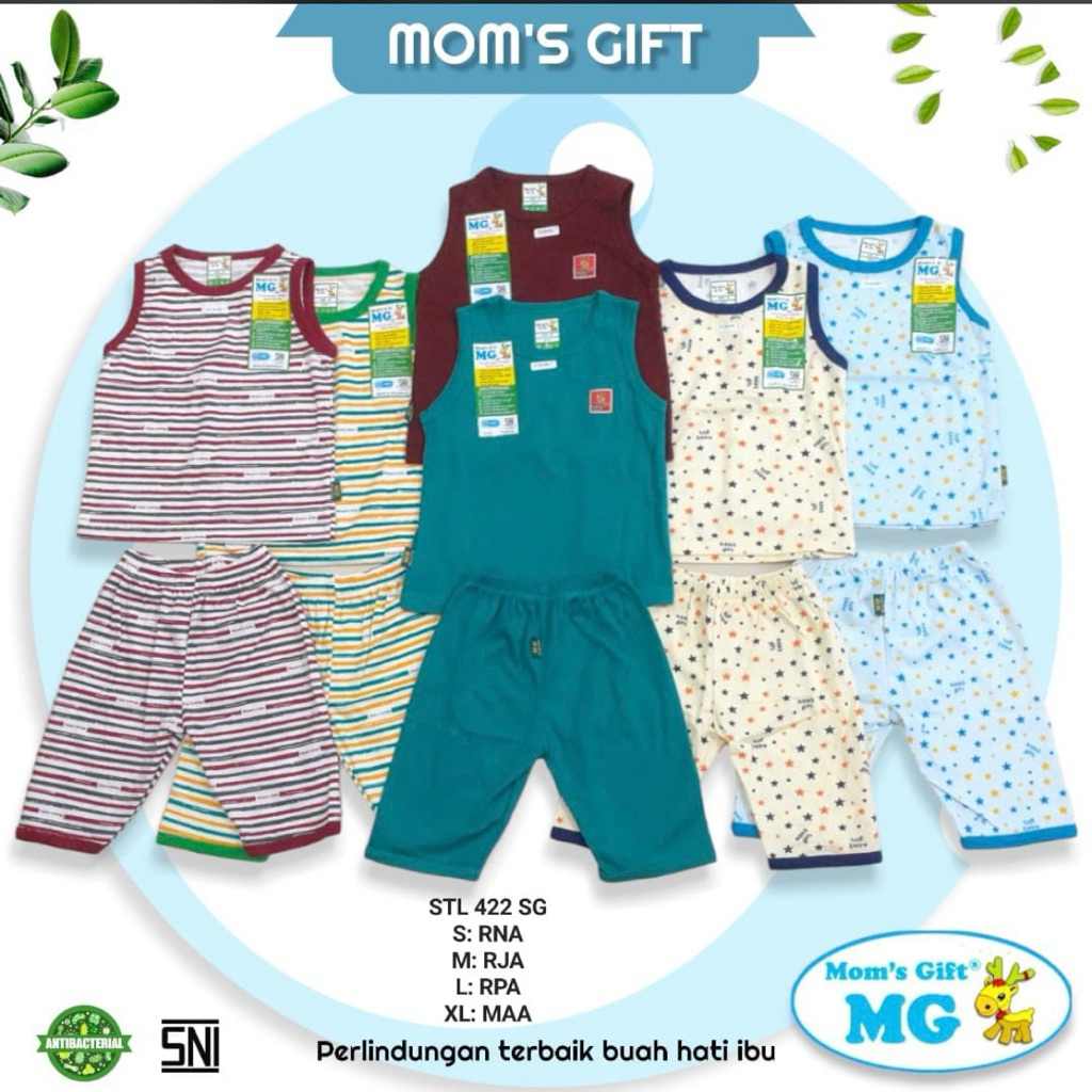 STELAN SINGLET/BUNTUNG MOMS GIFT (3 PCS) - STELAN ANAK LENGAN SINGLET CELANA 7/8 MOMS GIFT