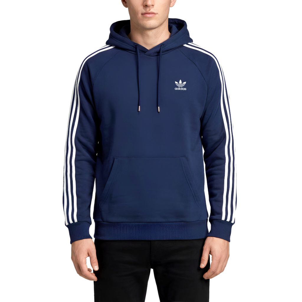 Adidas Adicolor Classic 3 Stripes Hoodie Navy