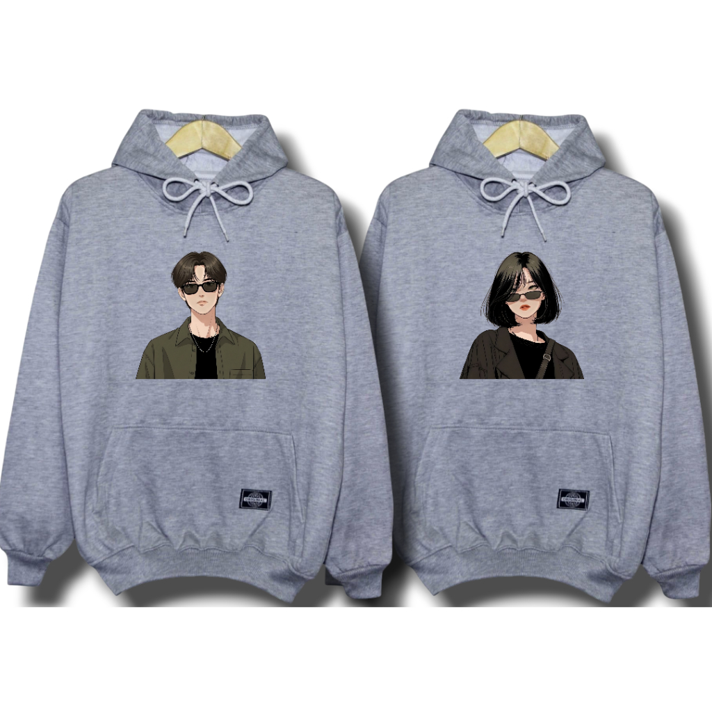 hoodie couple pria wanita / jaket couple viral kekinian / sweater couple pasangan terbaru / HOODIE p