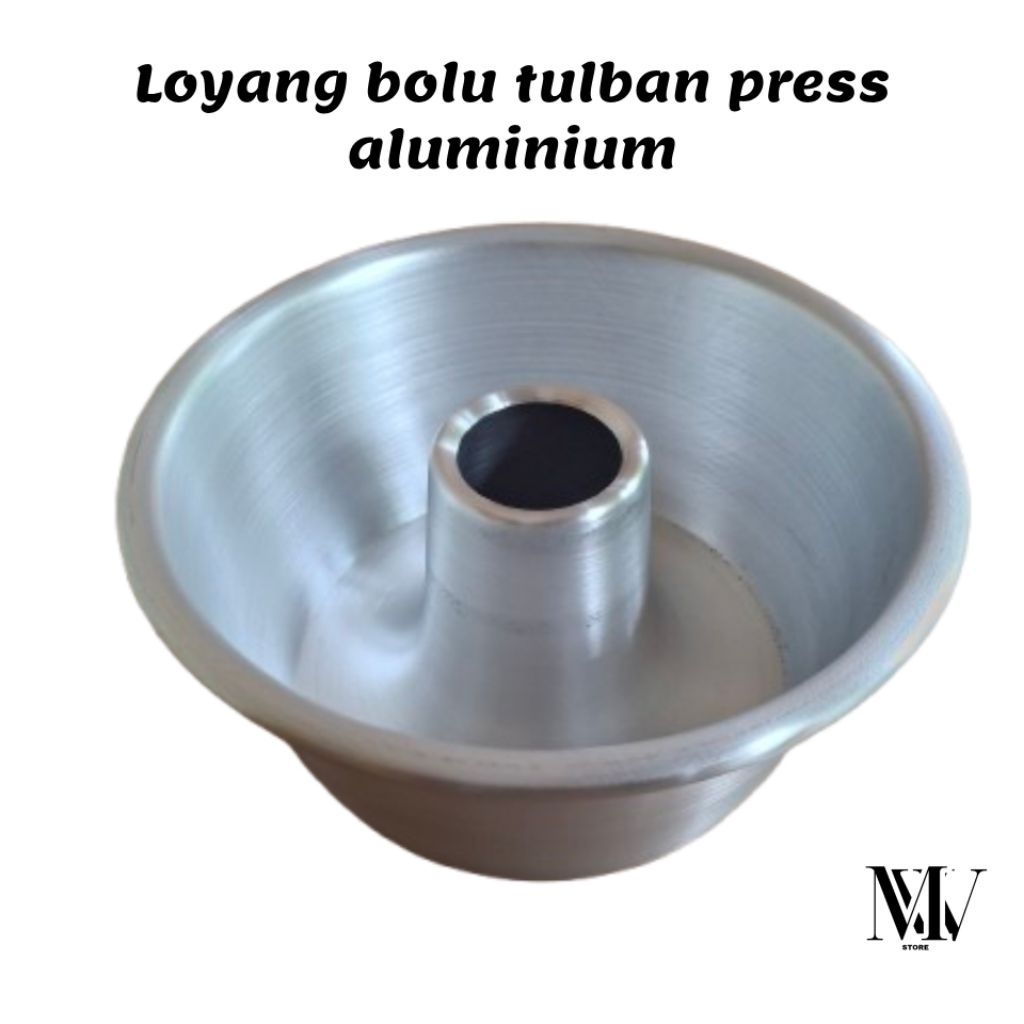 loyang tulban aluminium tebal 0,7mm, cetakan kue Bolu Panggang berbagai variasi ukuran