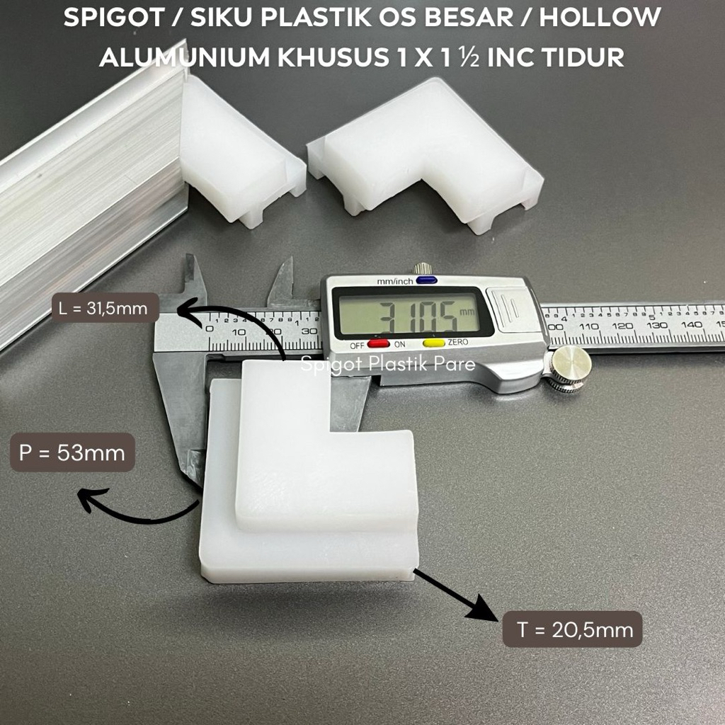 SPIGOT / SIKU PLASTIK OS BESAR / HOLLOW ALUMUNIUM KHUSUS 1 x 1,5 inc TIDUR