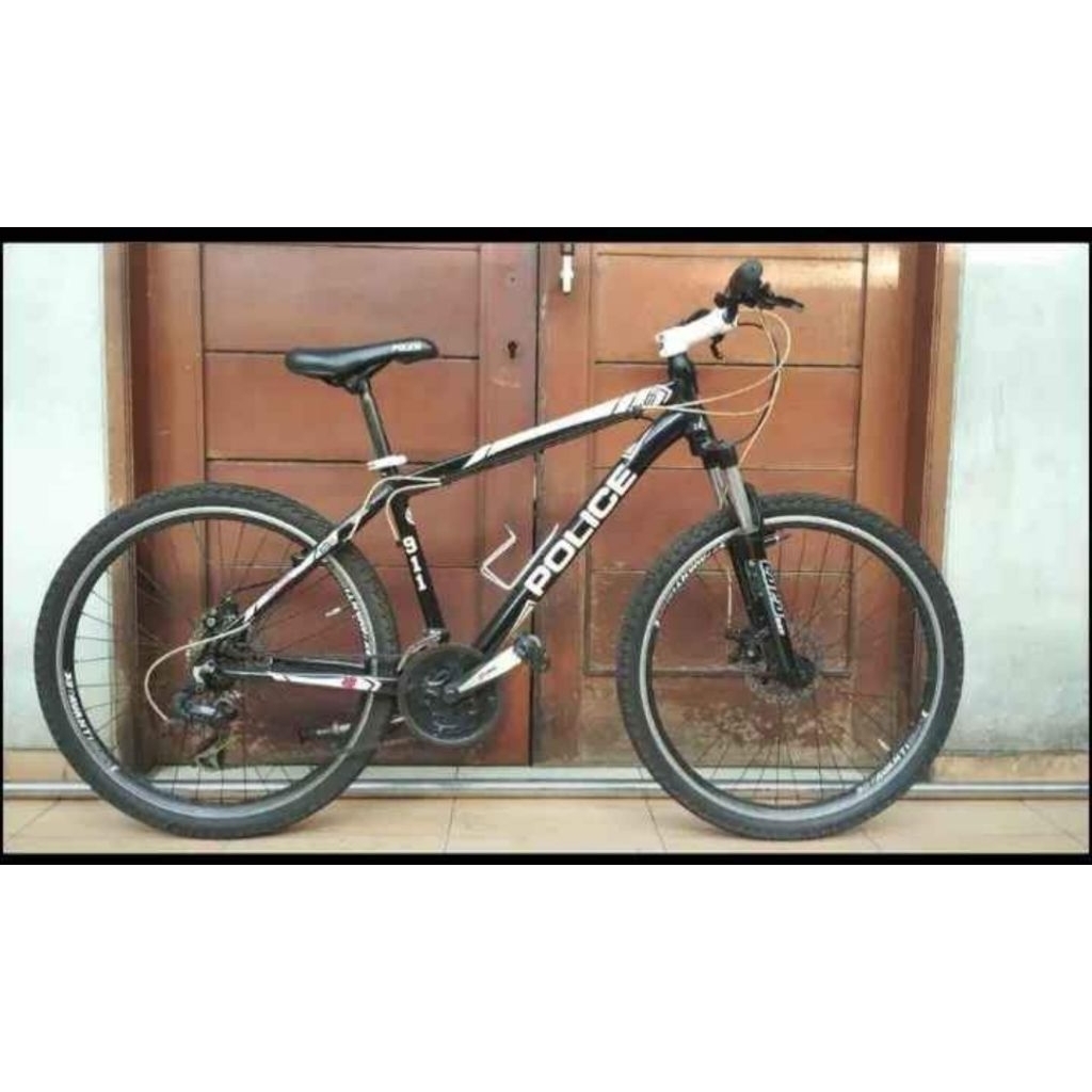 Sepeda Police Montreal Ori Frame Emboss bkn balap roadbike fixie seli