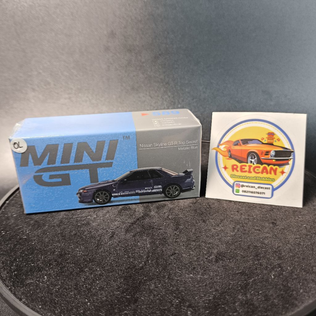 MINI GT - NISSAN SKYLINE GT-R TOP SECRET | METALLIC BLUE | MINI SCALE