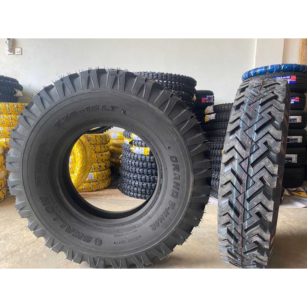 Ban luar mobil vulkanisir 750-16 semua motif