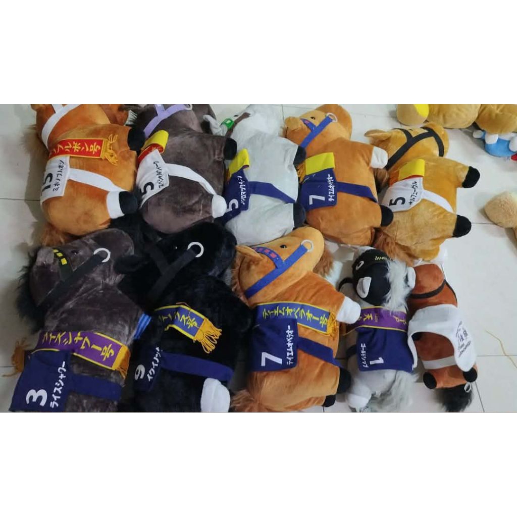 Thoroughbred collection/sarakore sega avanti  horse plush boneka kuda uma musume