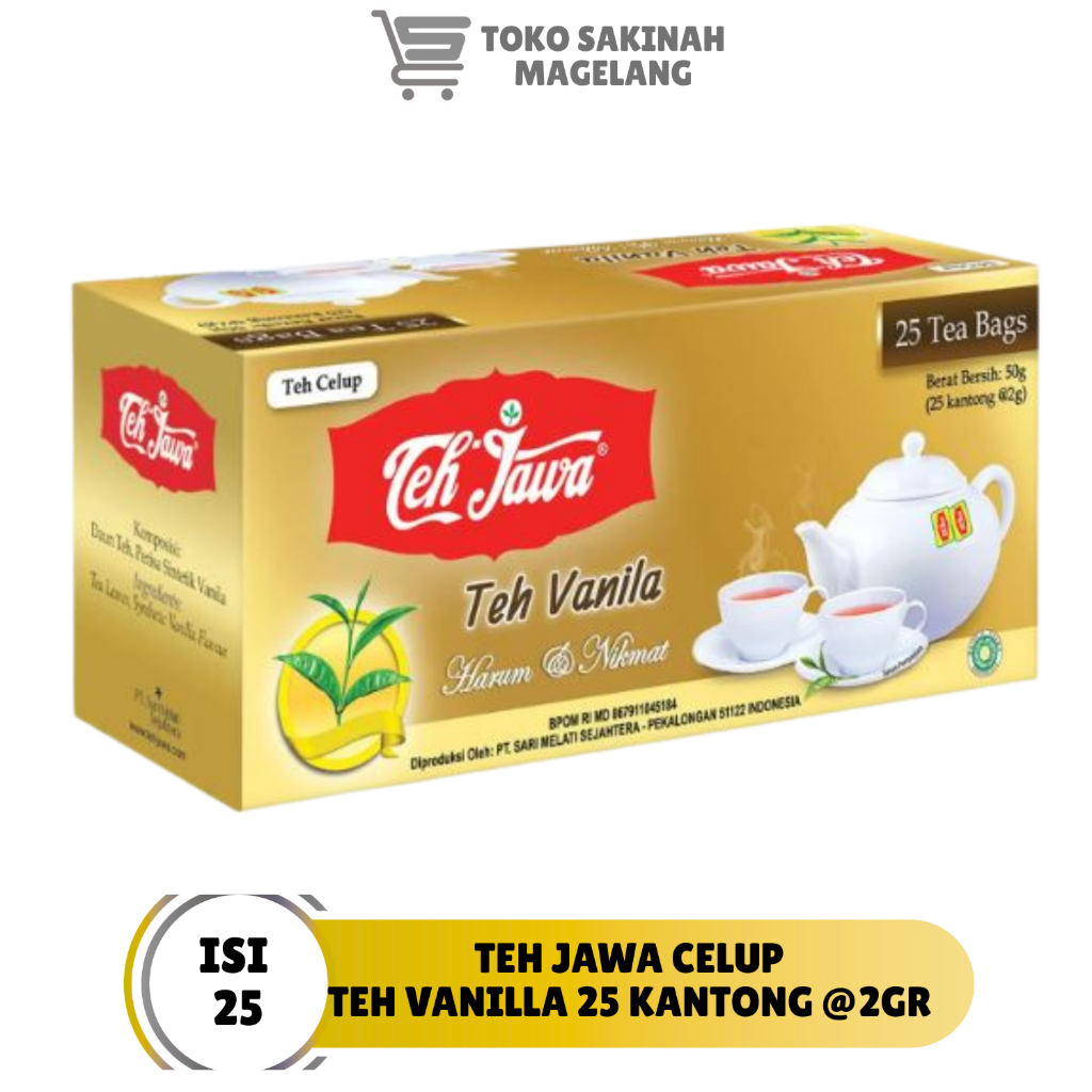 teh celup jawa vanilla 25s barcode 8997004541252 teh jawa celup