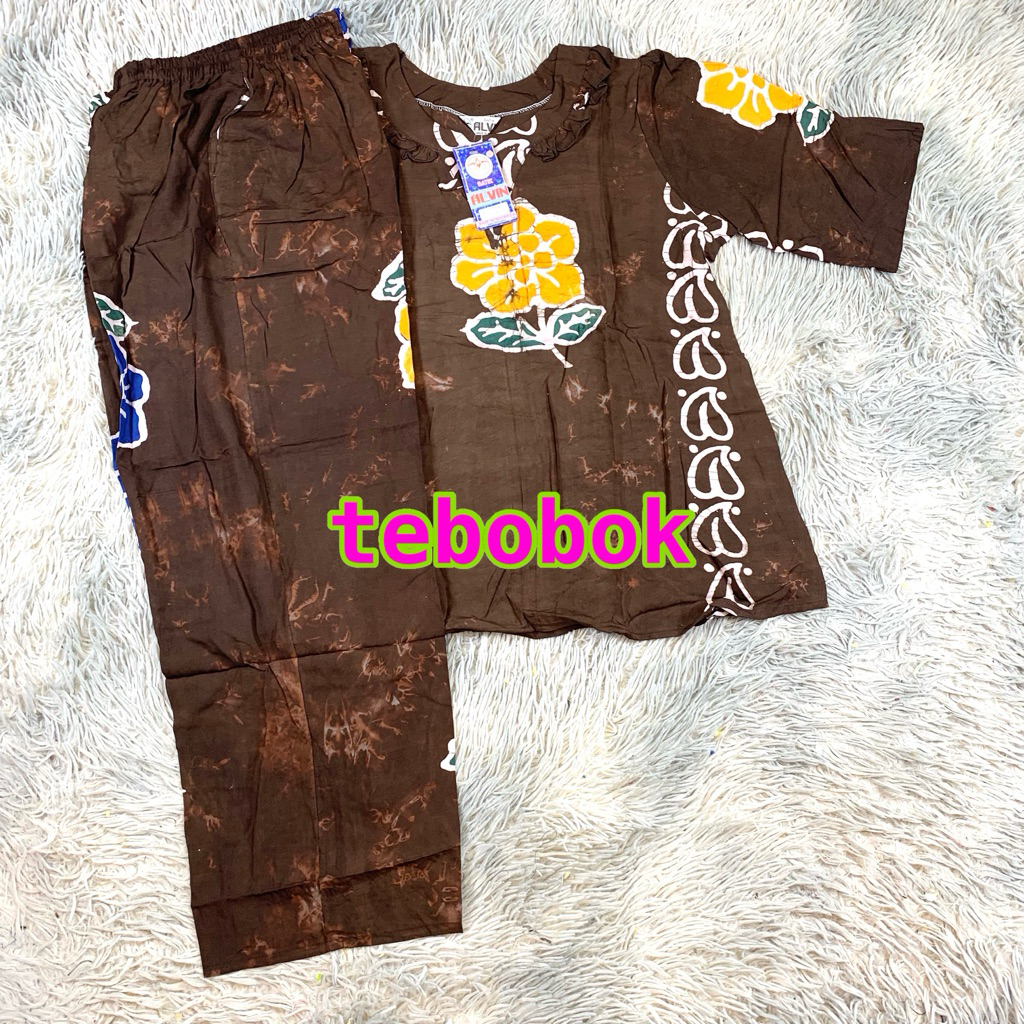 Batik Alvin - Stelan Alvin CP ABG Lengan 3/4 | Stelan Batik Alvin ABG