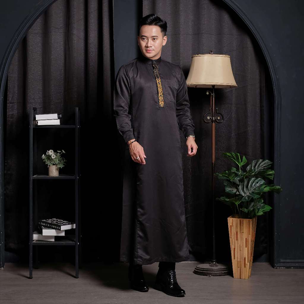 HOT SALE JUBAH PRIA SLIMFIT GAMIS PRIA JUBAH MEWAH BRODIR SLIMFIT JUBAH PRIA DEWASA