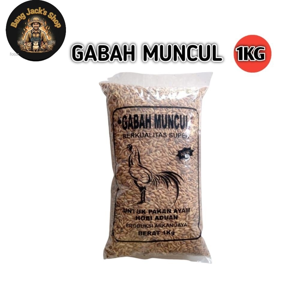 GABAH MUNCUL SUPER Pakan Ayam Bangkok Berkualitas - 1kg