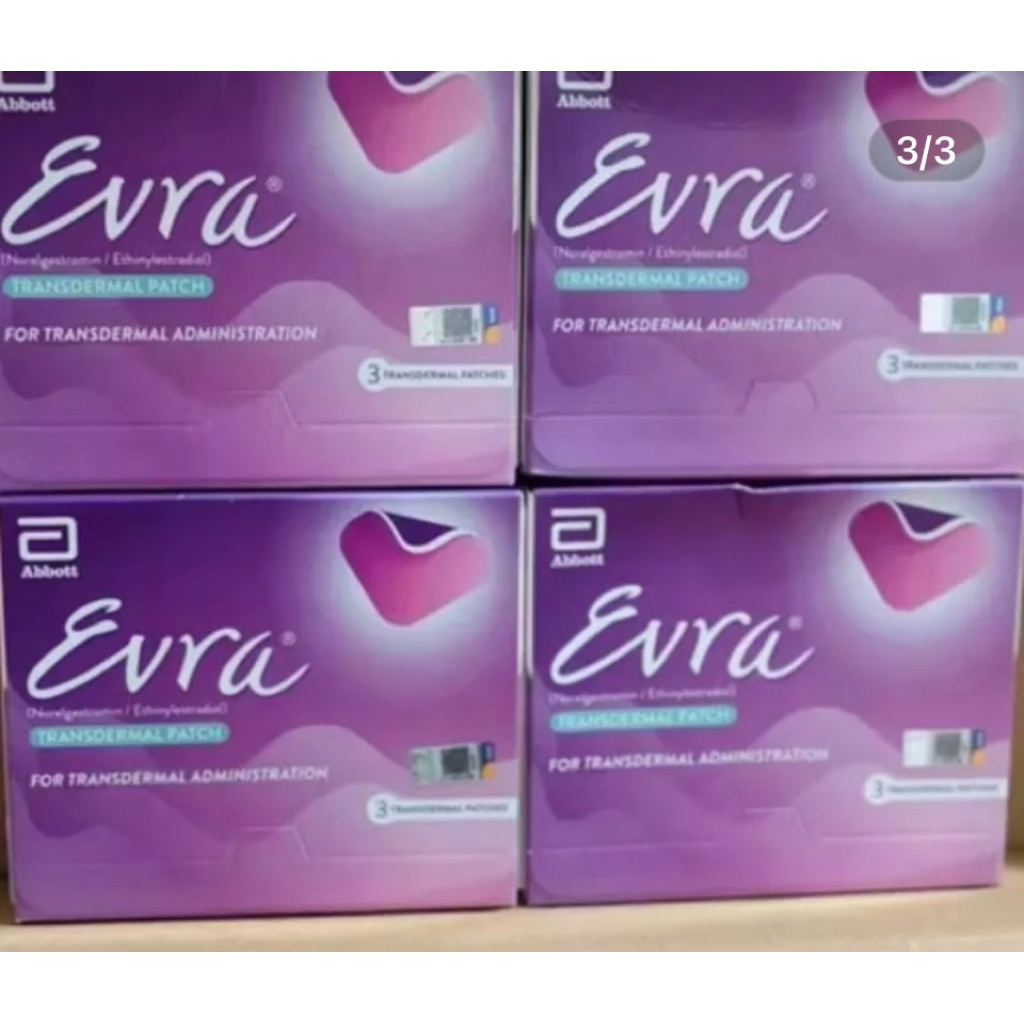 3pcs Evra Transdermal KB patch original Ready Stok 100% asli manjur efektif mudah digunakan praktis