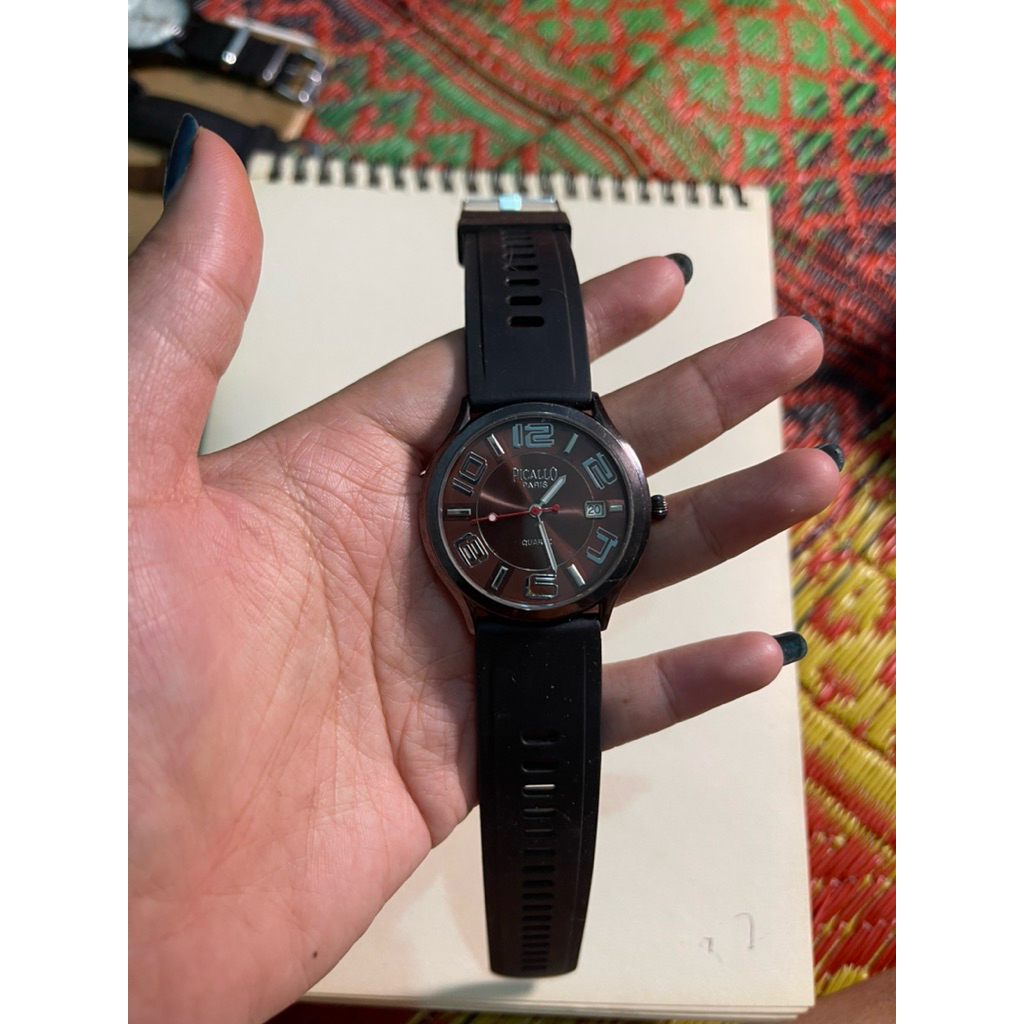 jam tangan second pria picallo paris quartz