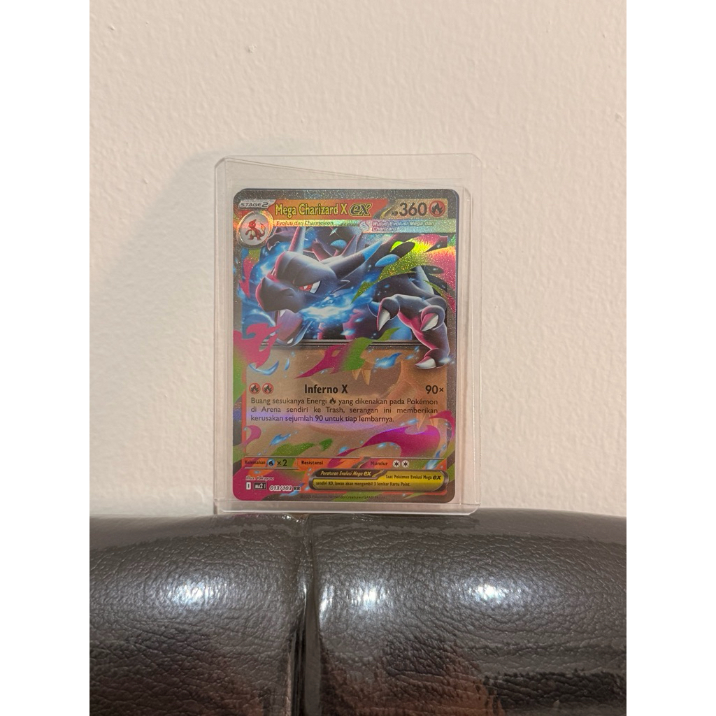 Mega Charizard Ex RR Kobaran Biru 013/103 Pokemon