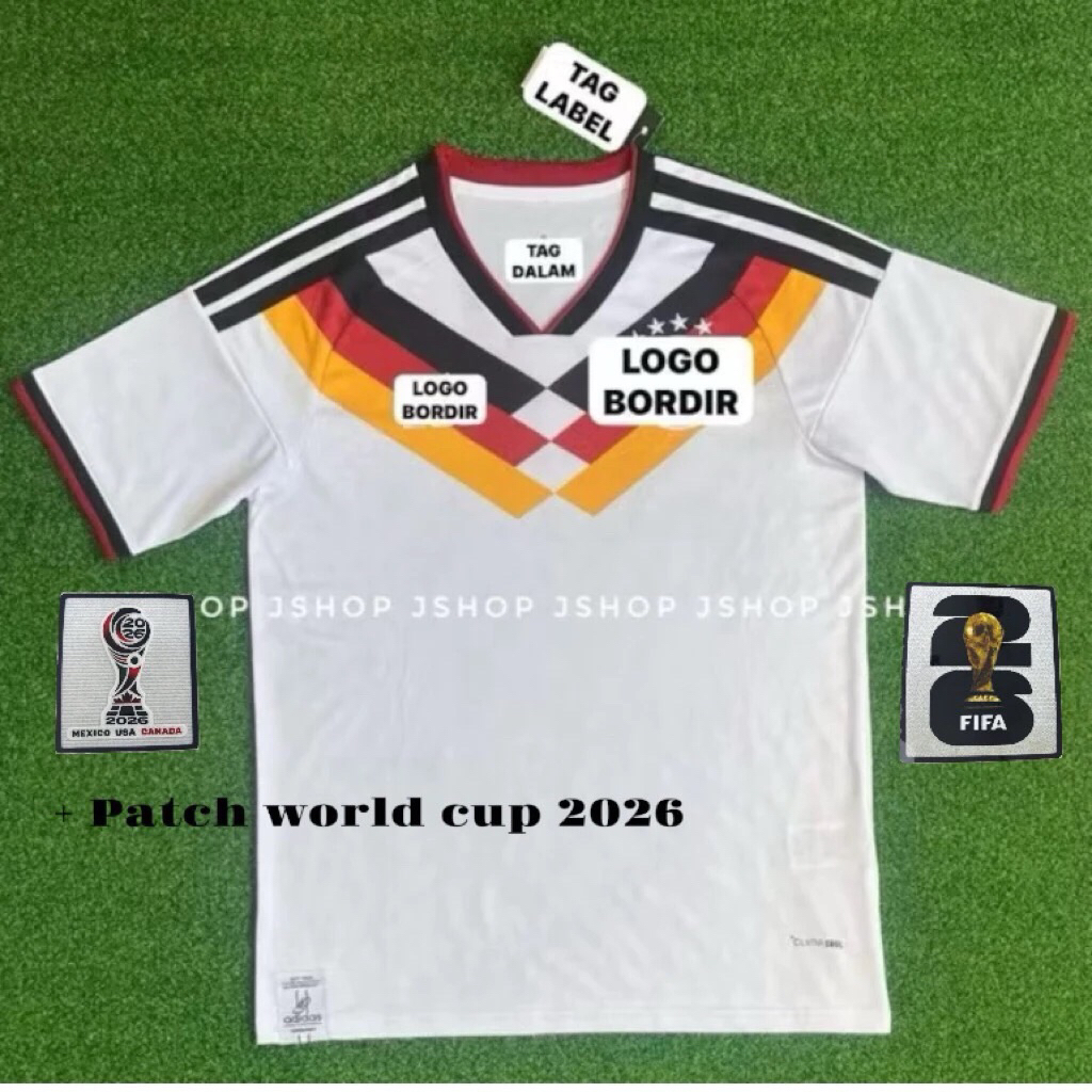 JERSEY BAJU BOLA JERMAN HOME 2026 JERSEY BOLA PIALA DUNIA JERSEY BOLA FUTSAL
